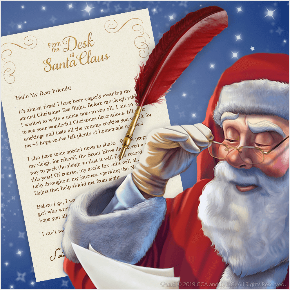 Download A Free, Printable Letter From Santa | The Elf On The Shelf in Free Printable Christmas Letters