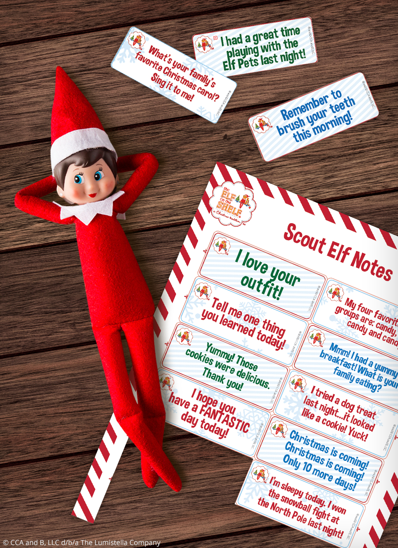 Download Free Printable Elf On The Shelf Notes | The Elf On The Shelf inside Elf On The Shelf Free Printable Ideas