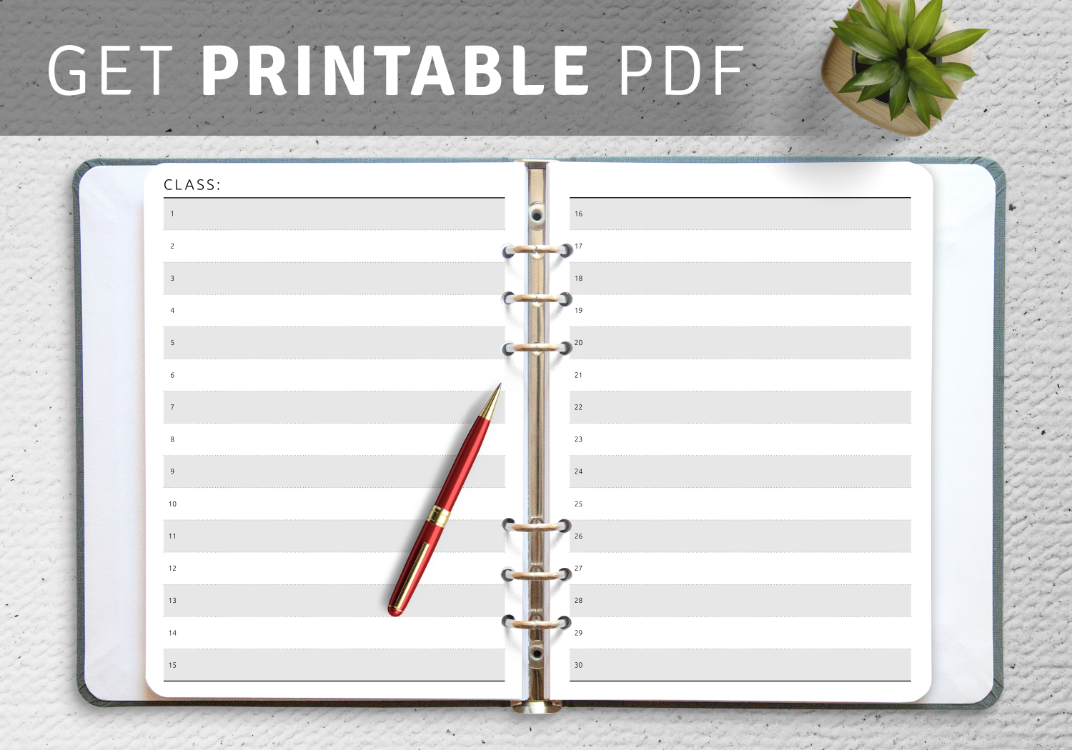 Download Printable Class List Template Pdf regarding Free Printable Class List Template For Teachers