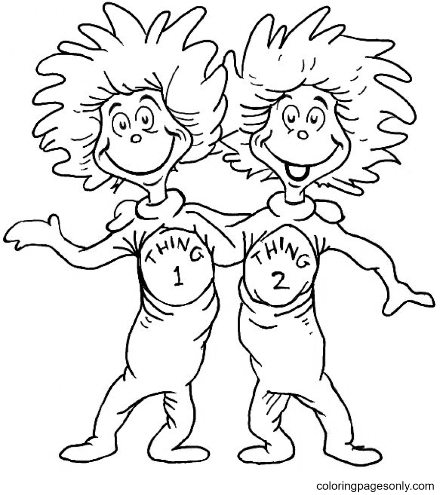 Dr. Seuss Coloring Pages Printable For Free Download - Worksheets with regard to Free Printable Dr Seuss Characters