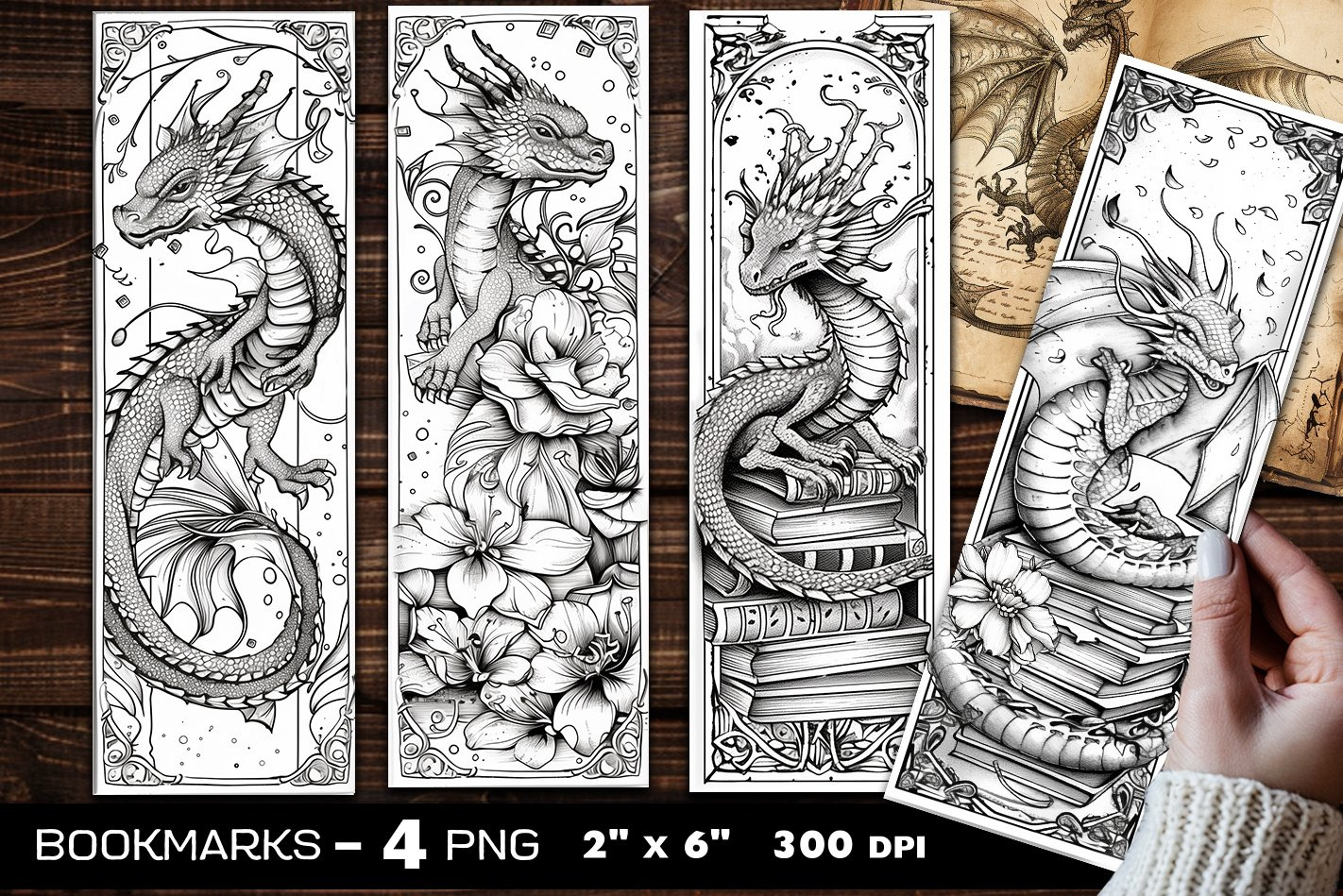 Dragons Coloring Bookmark, Dragon Coloring Page (3988577) with regard to Free Printable Dragon Bookmarks