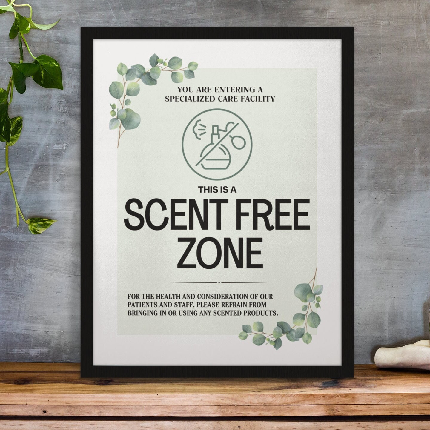 Druckbare Scent Free Zone Zeichen, Duftfreie with regard to Free Printable Fragrance Free Signs