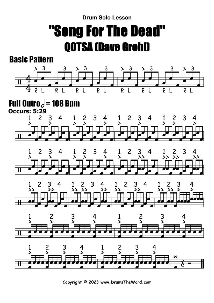 Drum Line Sheet Music - Worksheets Library inside Free Printable Drum Sheet Music