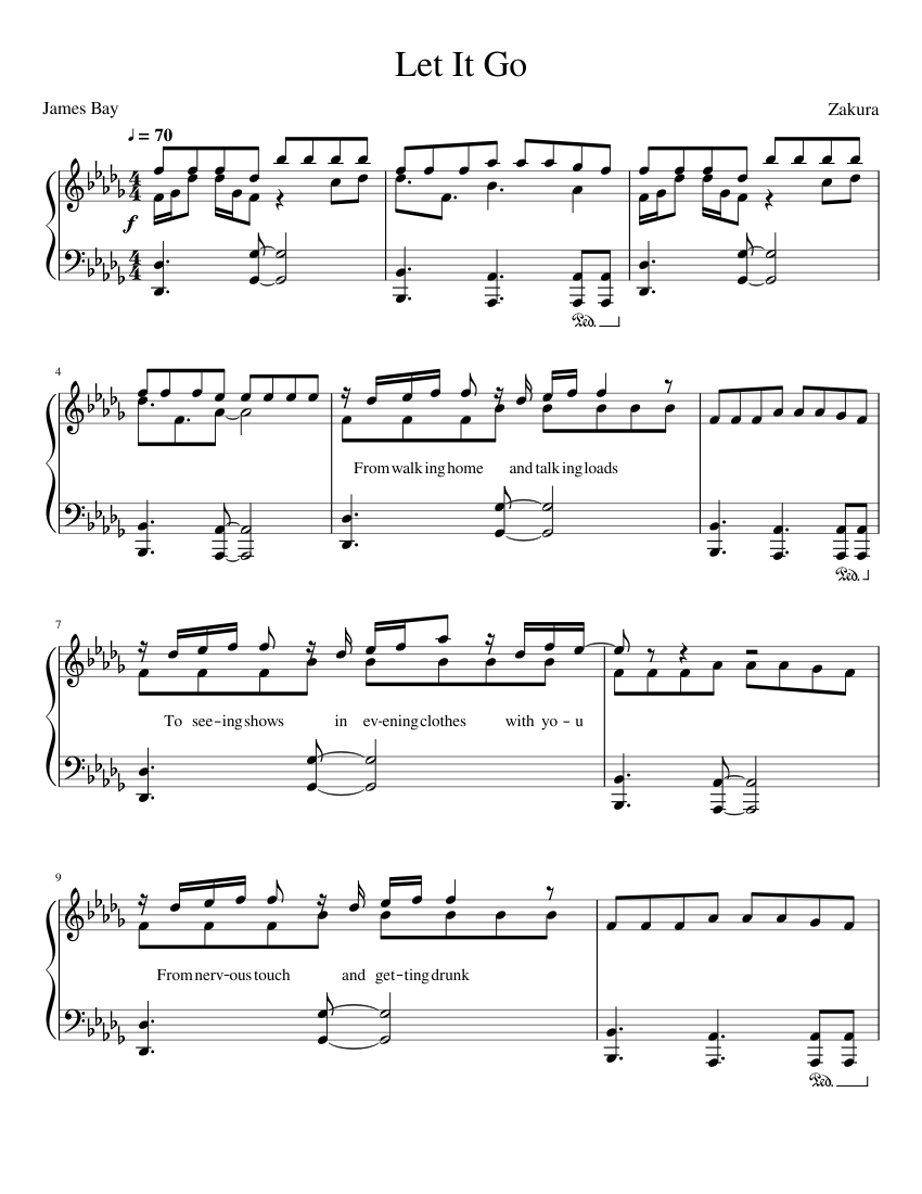 ▷ Let It Go Sheet Music Frozen Let It Go Piano Sheet Music ♪ Smf inside Frozen Piano Sheet Music Free Printable