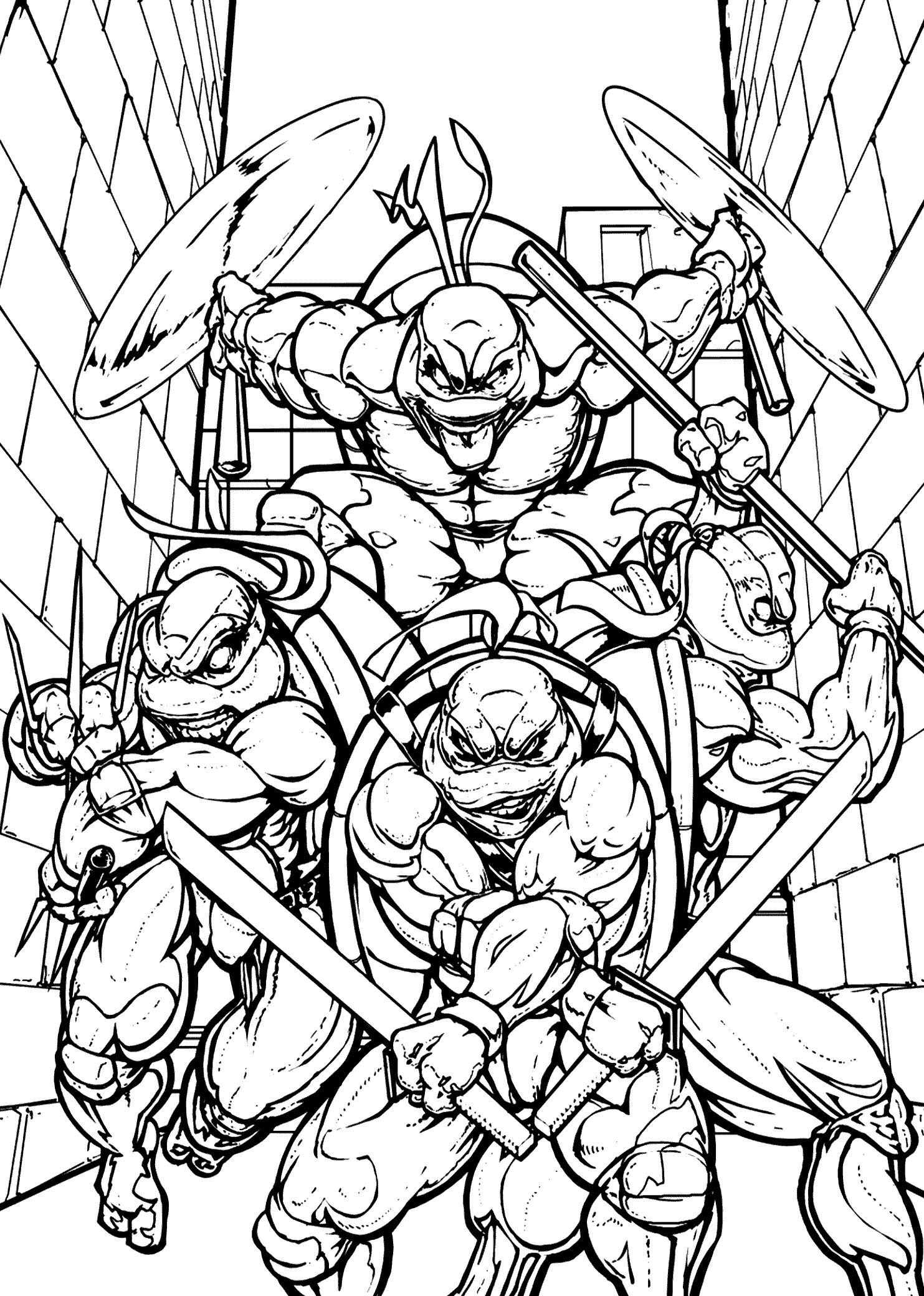 ▷ Teenage Mutant Ninja Turtles: Coloring Pages &amp;amp; Books - 100 regarding Teenage Mutant Ninja Turtles Printables Free