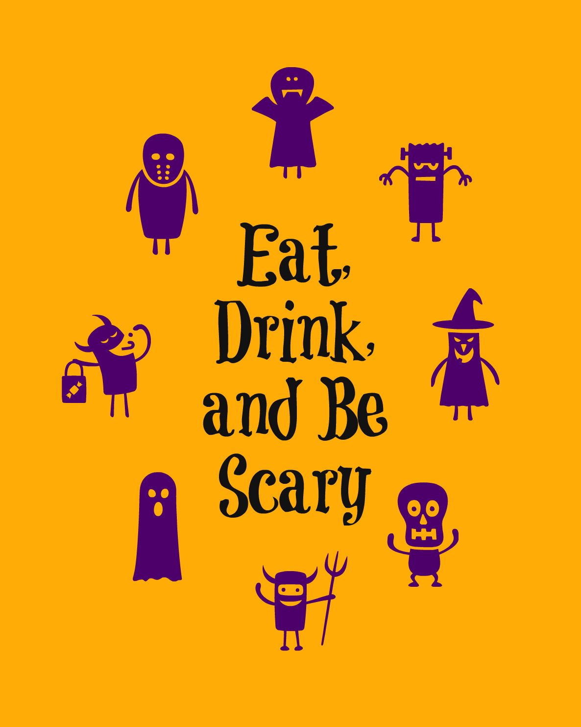 East Coast Mommy: Free Halloween Printable (Eat, Drink, And Be Scary) inside Eat Drink And Be Scary Free Printable