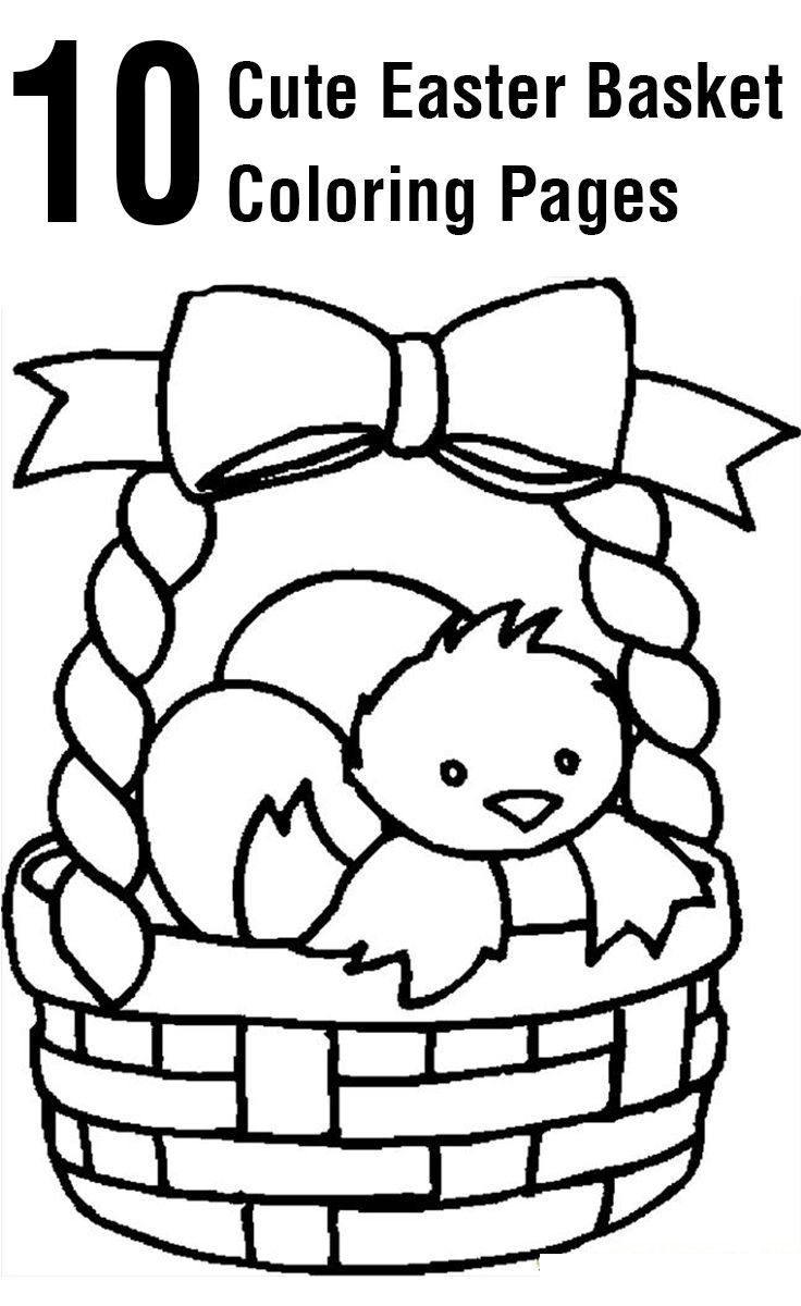 Easter Basket Coloring Pages: 10 Free Printables For Kids regarding Free Printable Coloring Pages Easter Basket