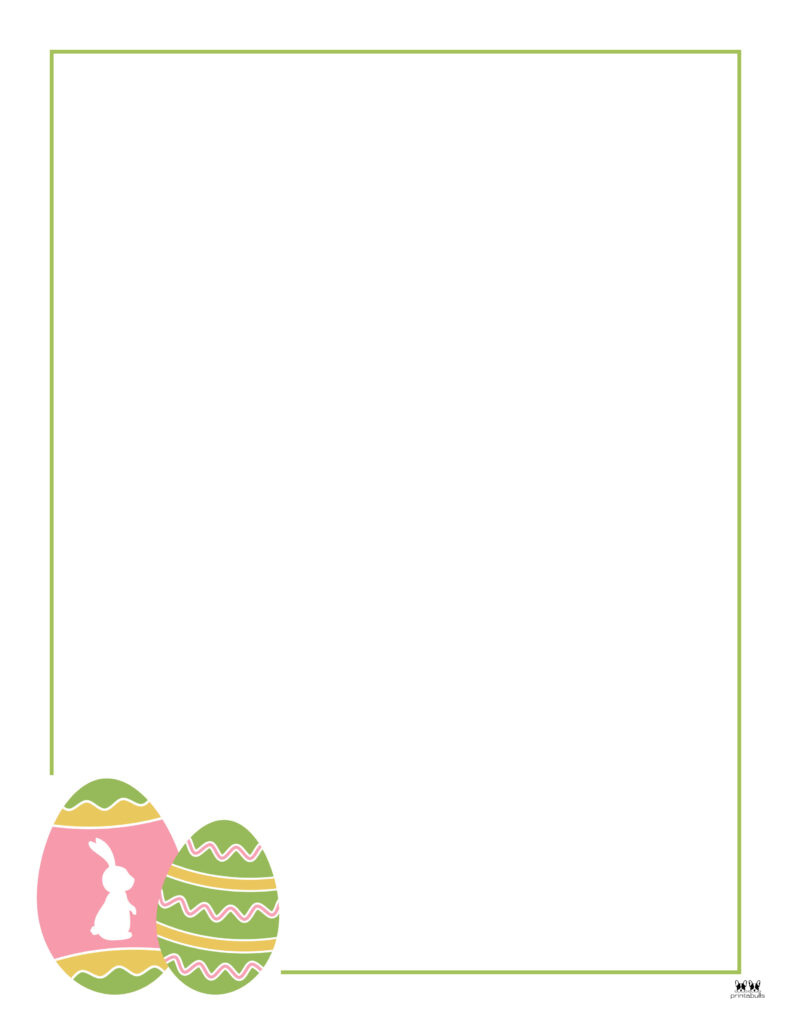 Easter Borders & Frames - 40 Pages | Printabulls within Free Printable Easter Stationery