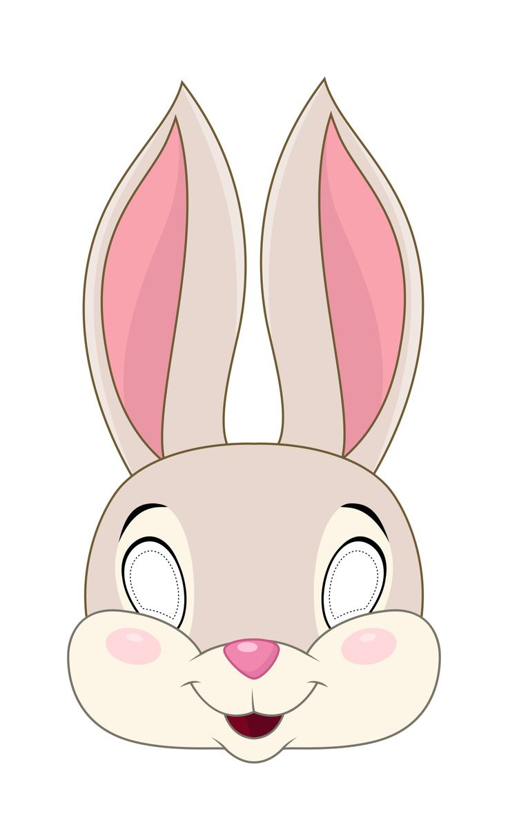 Easter Bunny Masks - 10 Free Pdf Printables | Printablee regarding Free Printable Easter Masks