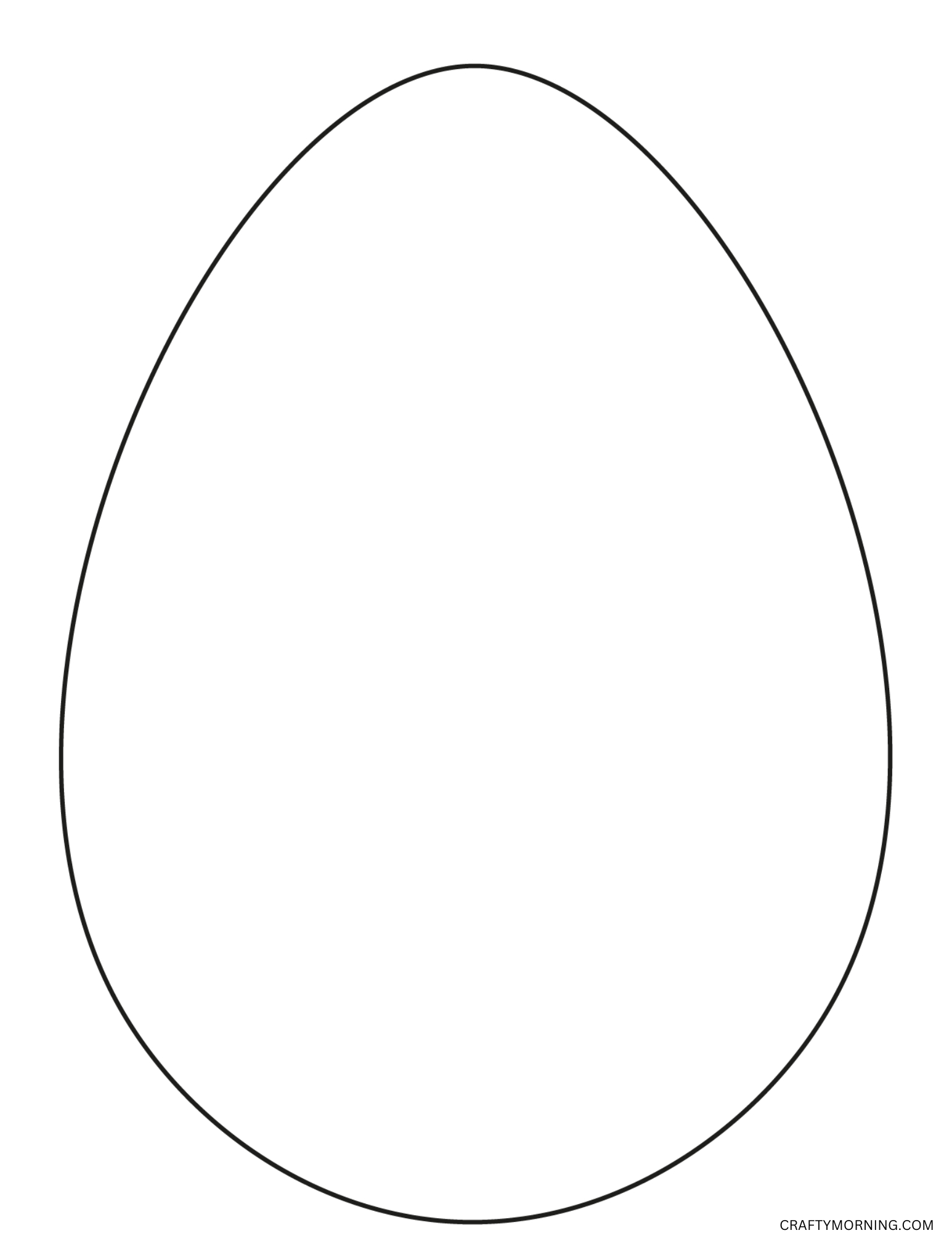 Easter Egg Template To Print - Crafty Morning pertaining to Easter Egg Template Free Printable