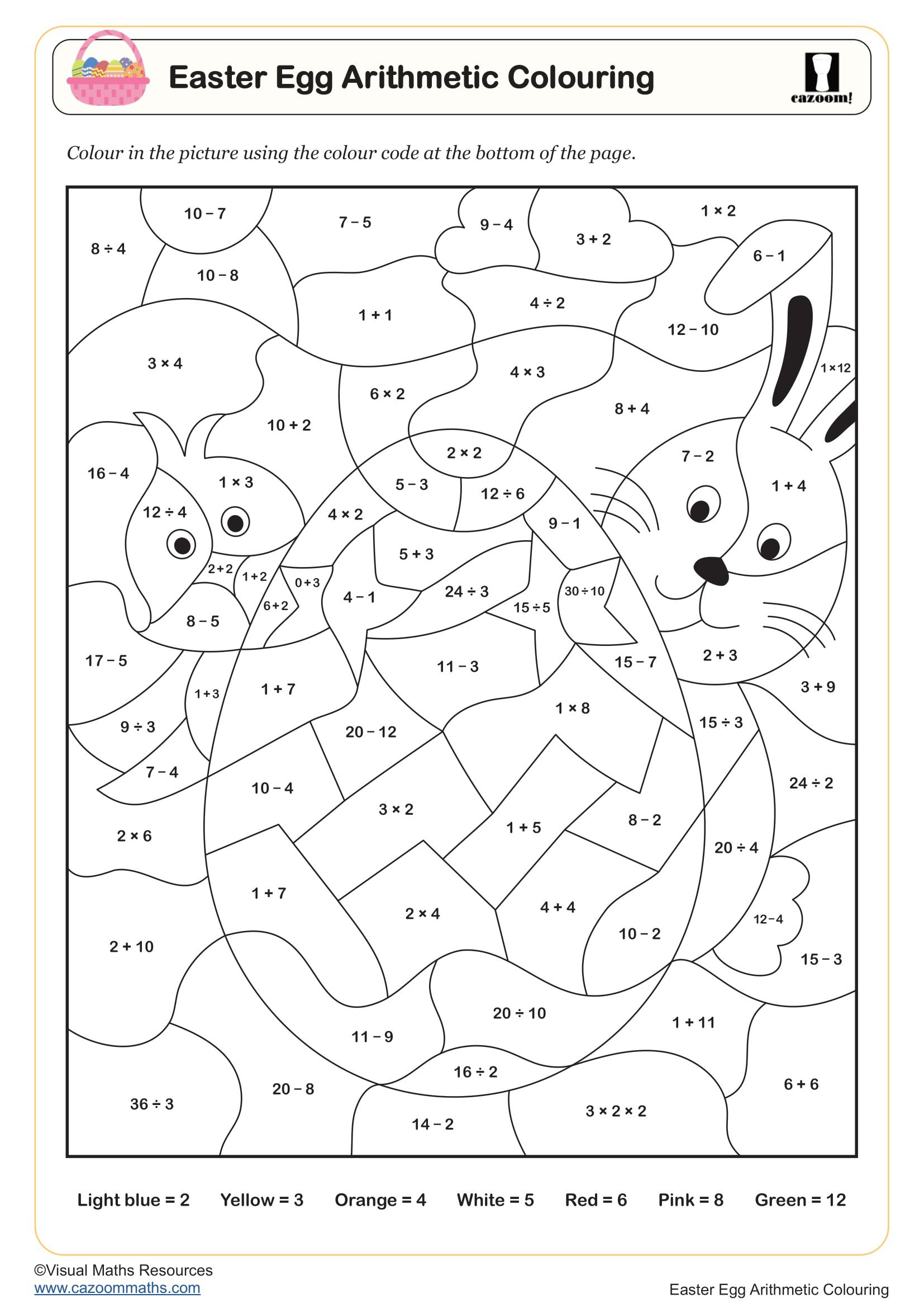 Easter Maths Worksheets - Printable Pdf Easter Maths Worksheets with Free Printable Easter Worksheets For 3Rd Grade