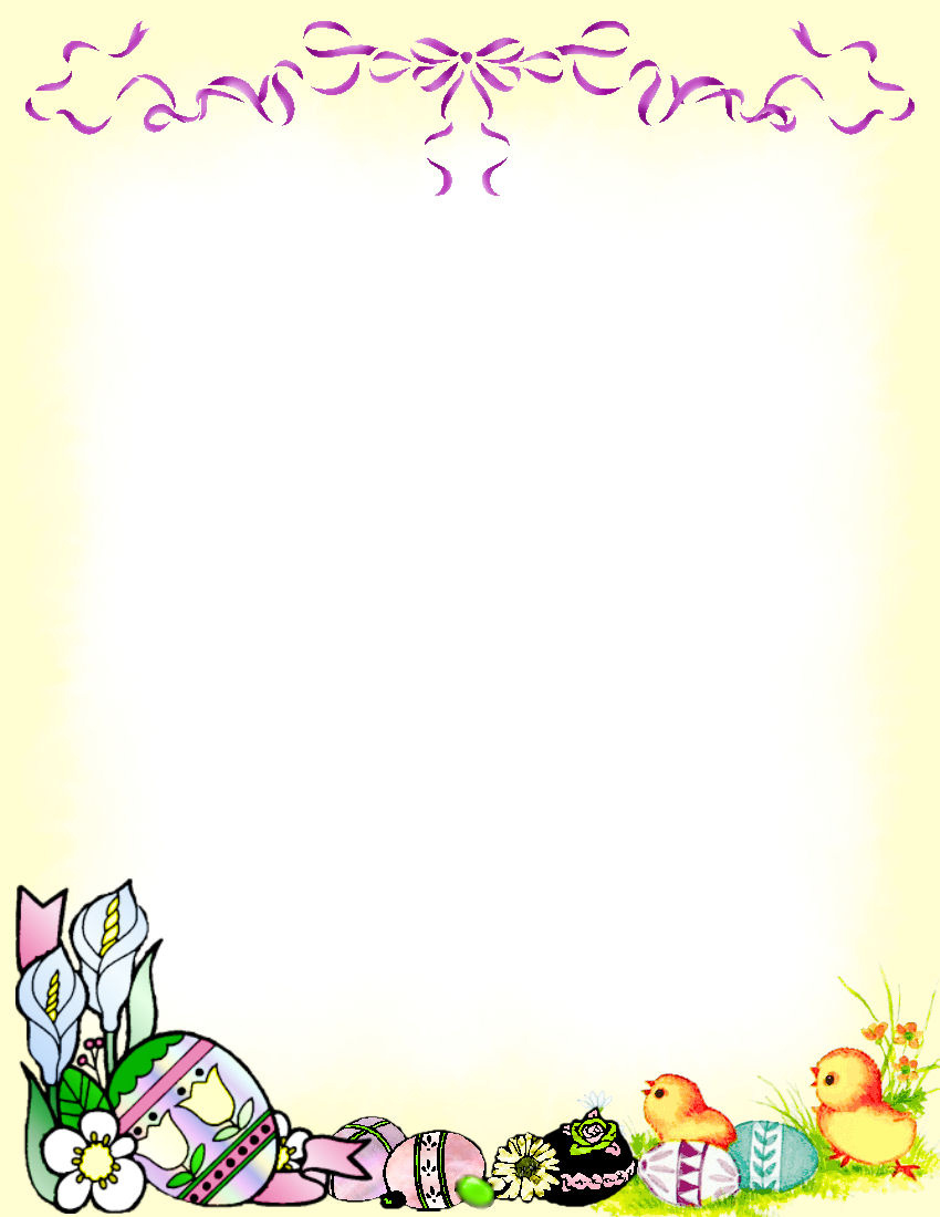 Easter Stationery Theme Free Digital Stationery - Worksheets Library for Free Printable Easter Stationery