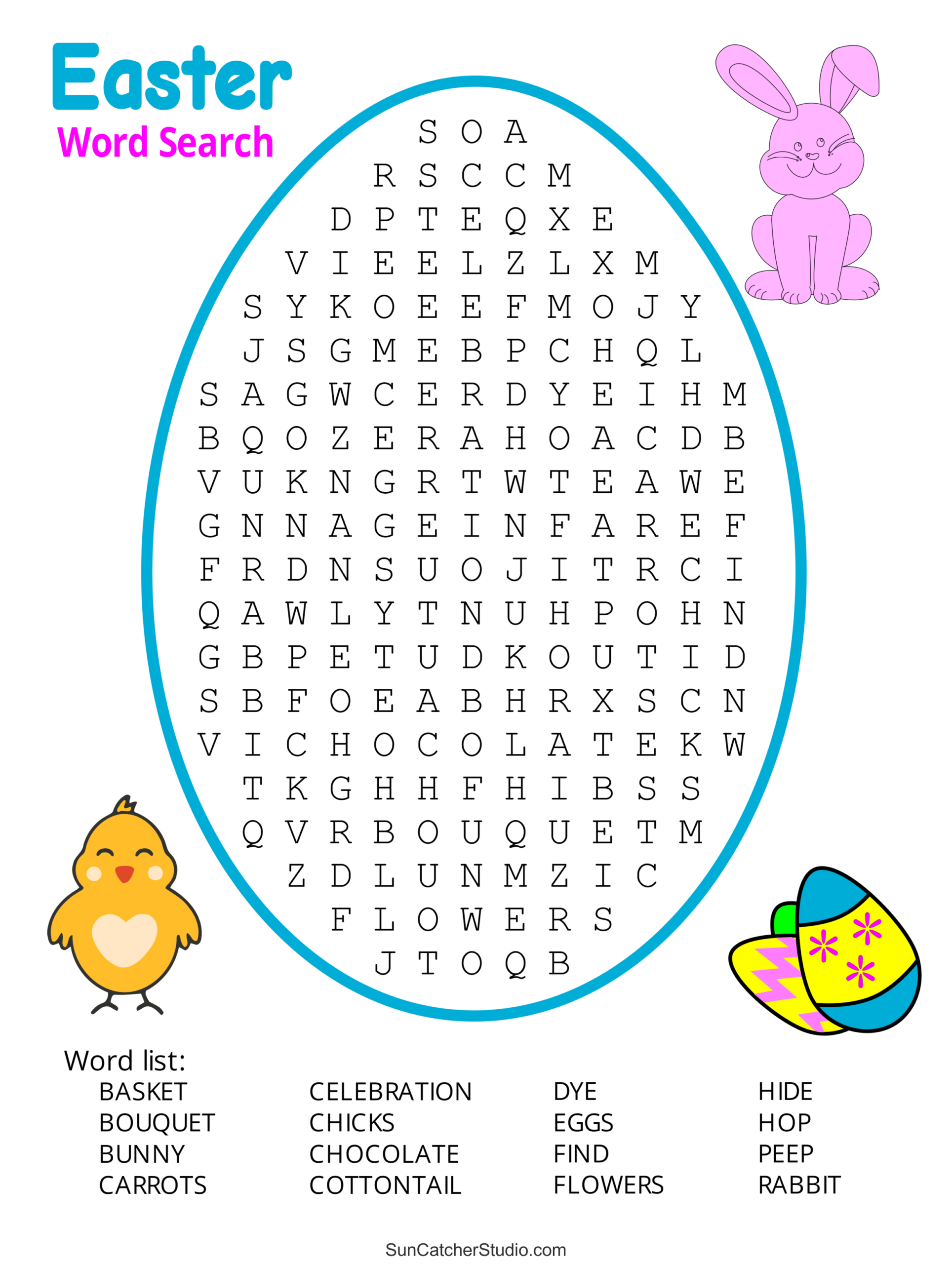 Easter Word Search (Free Printable Pdf Puzzles) – Free Printables throughout Free Printable Word Finds