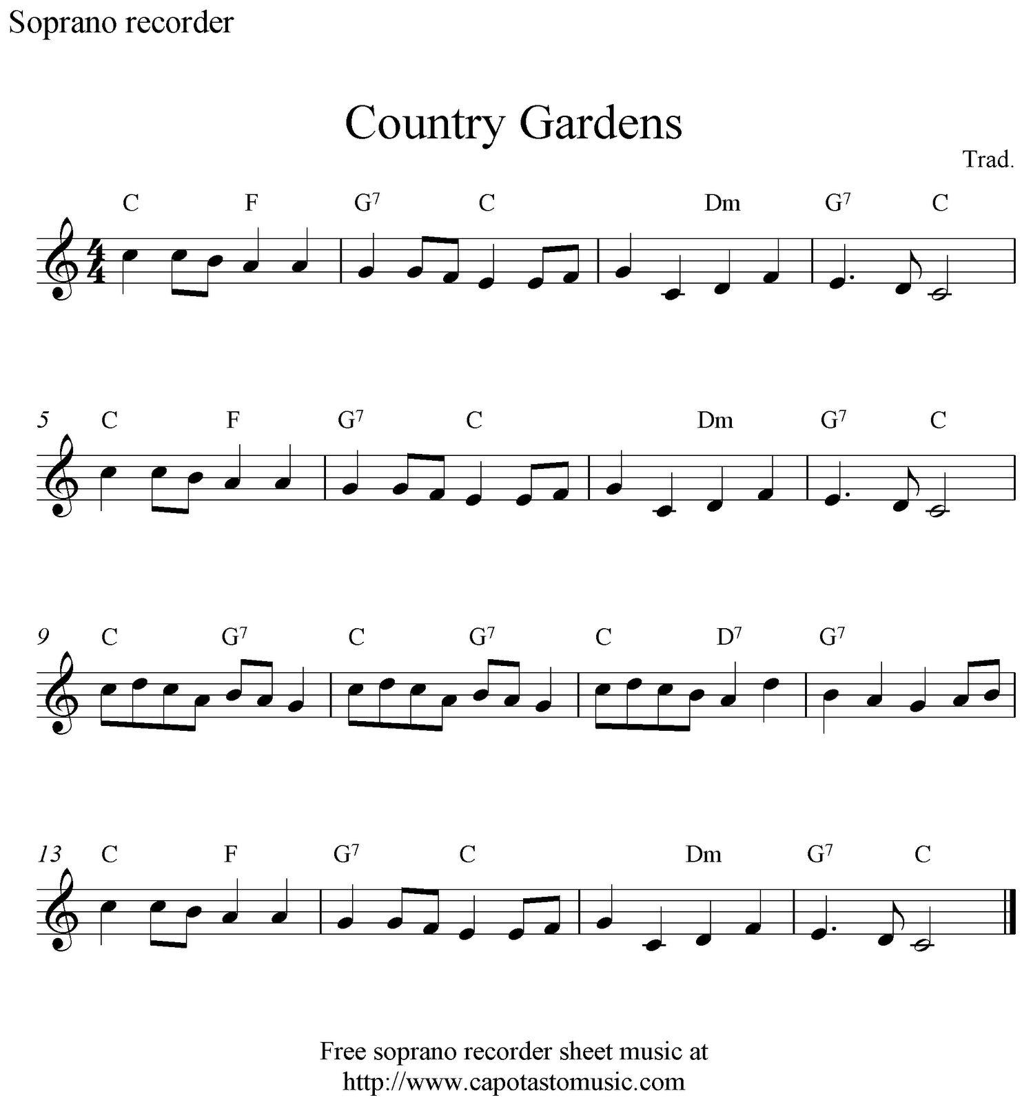 Easy Sheet Music For Beginners: Free Soprano Recorder Sheet Music regarding Free Printable Recorder Sheet Music For Beginners