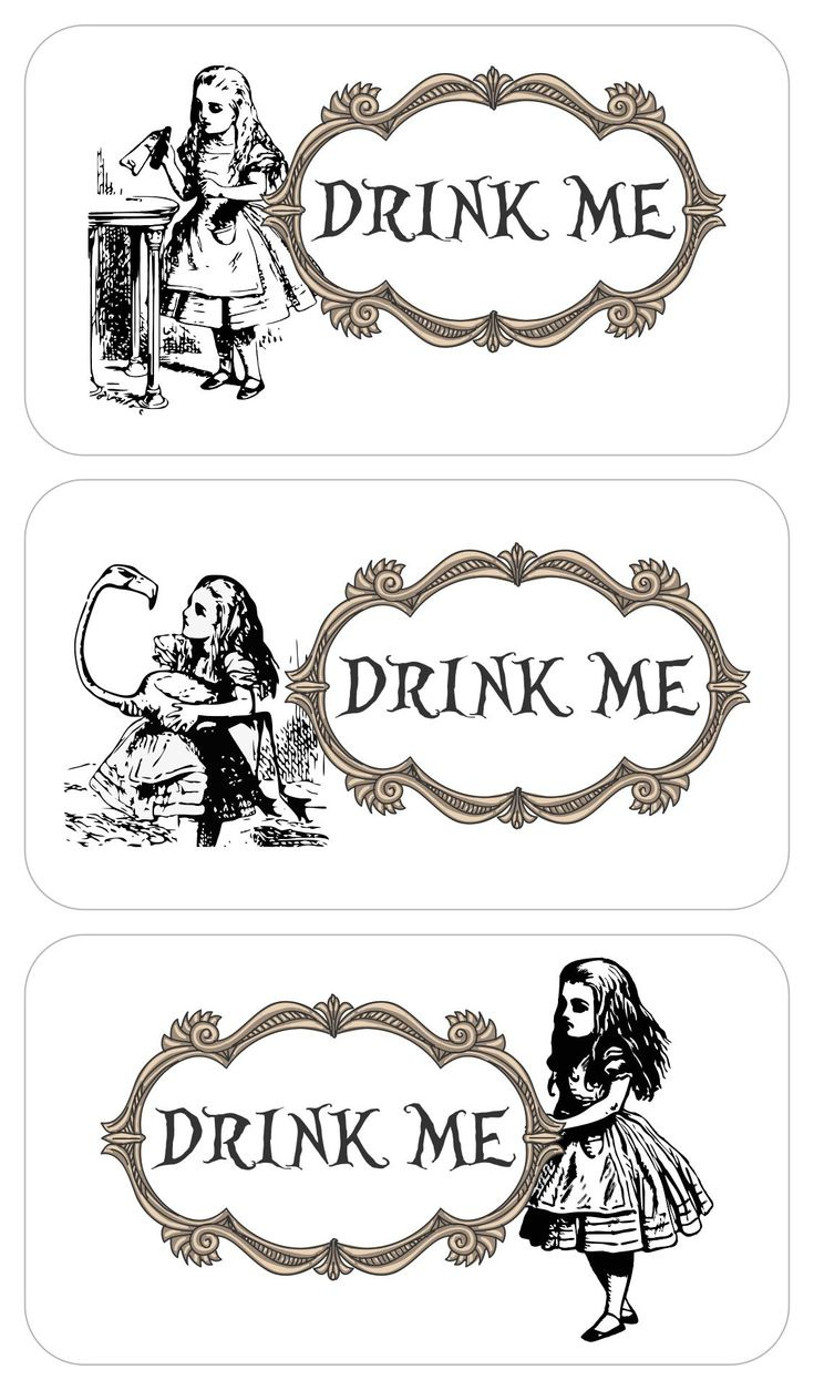 Eat Me Drink Me Templates - 13 Free Pdf Printables | Printablee within Free Printable Alice In Wonderland Eat Me Tags