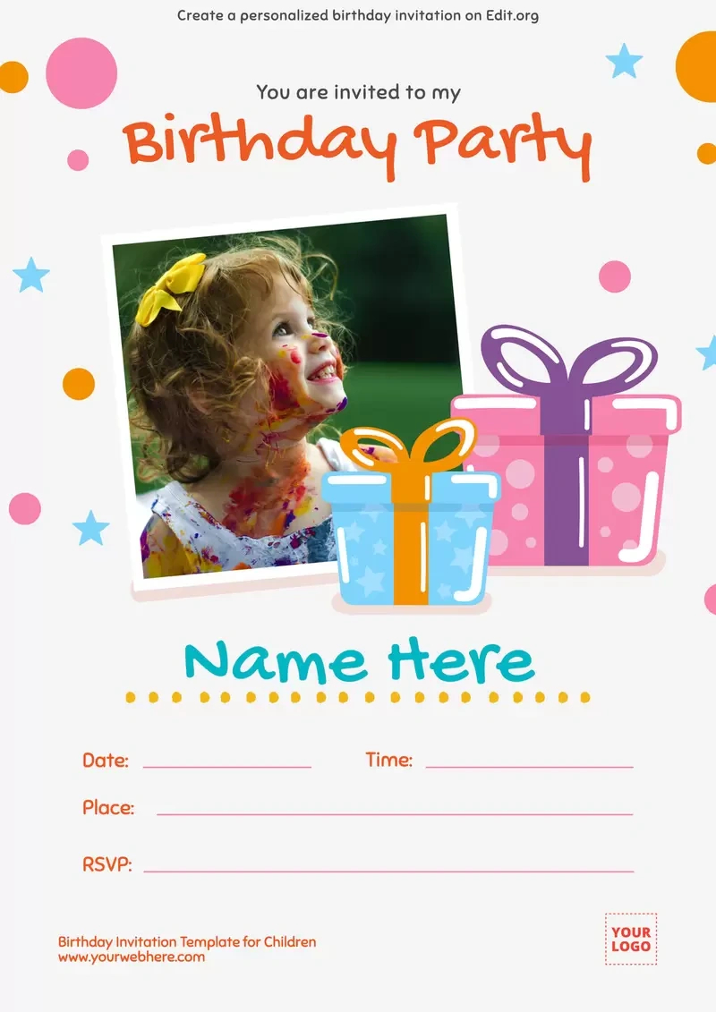 Editable Birthday Invitation Templates intended for Make A Birthday Invitation Online Free Printable