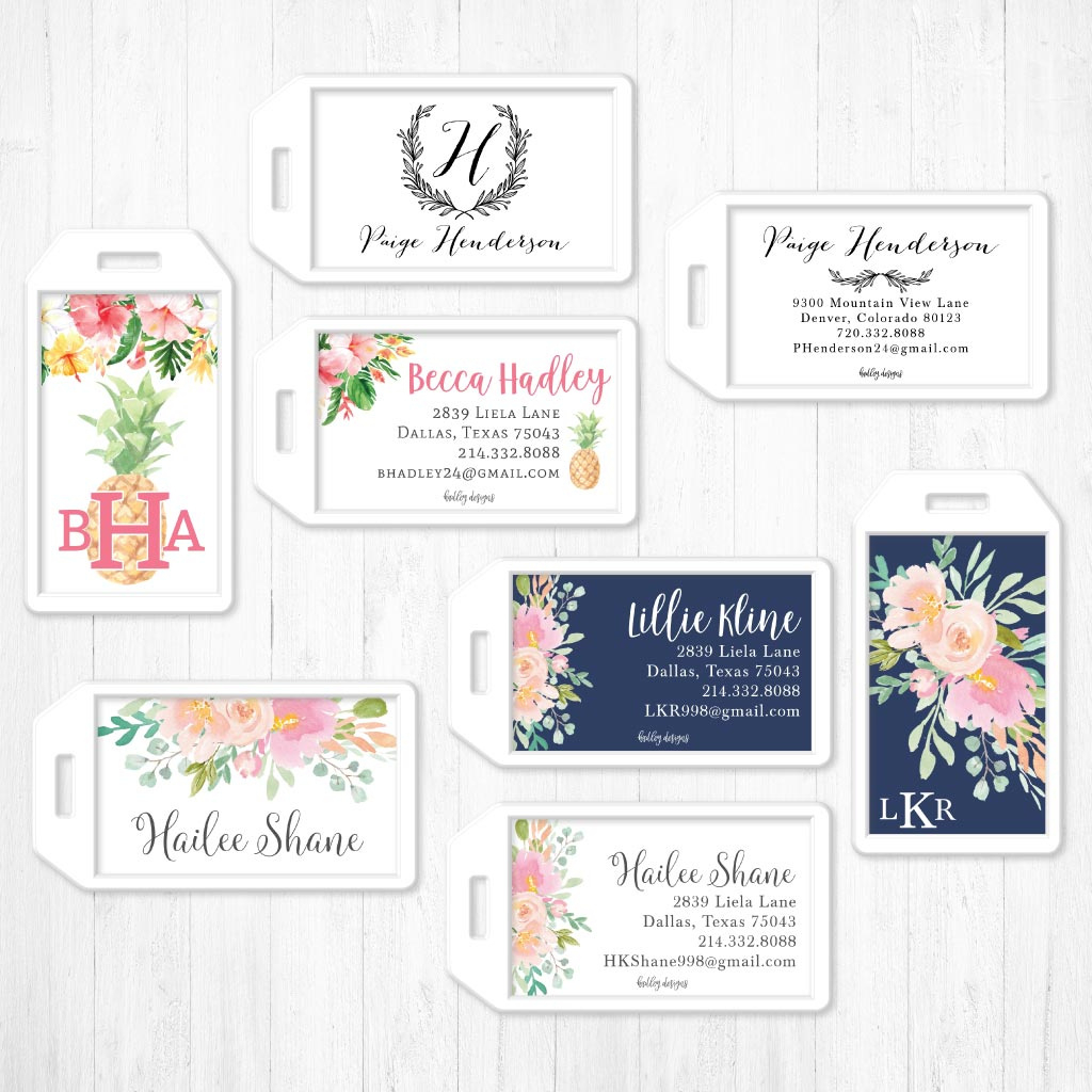 Editable Diy Luggage Tags For Adults &amp; Kids for Free Printable Luggage Tags
