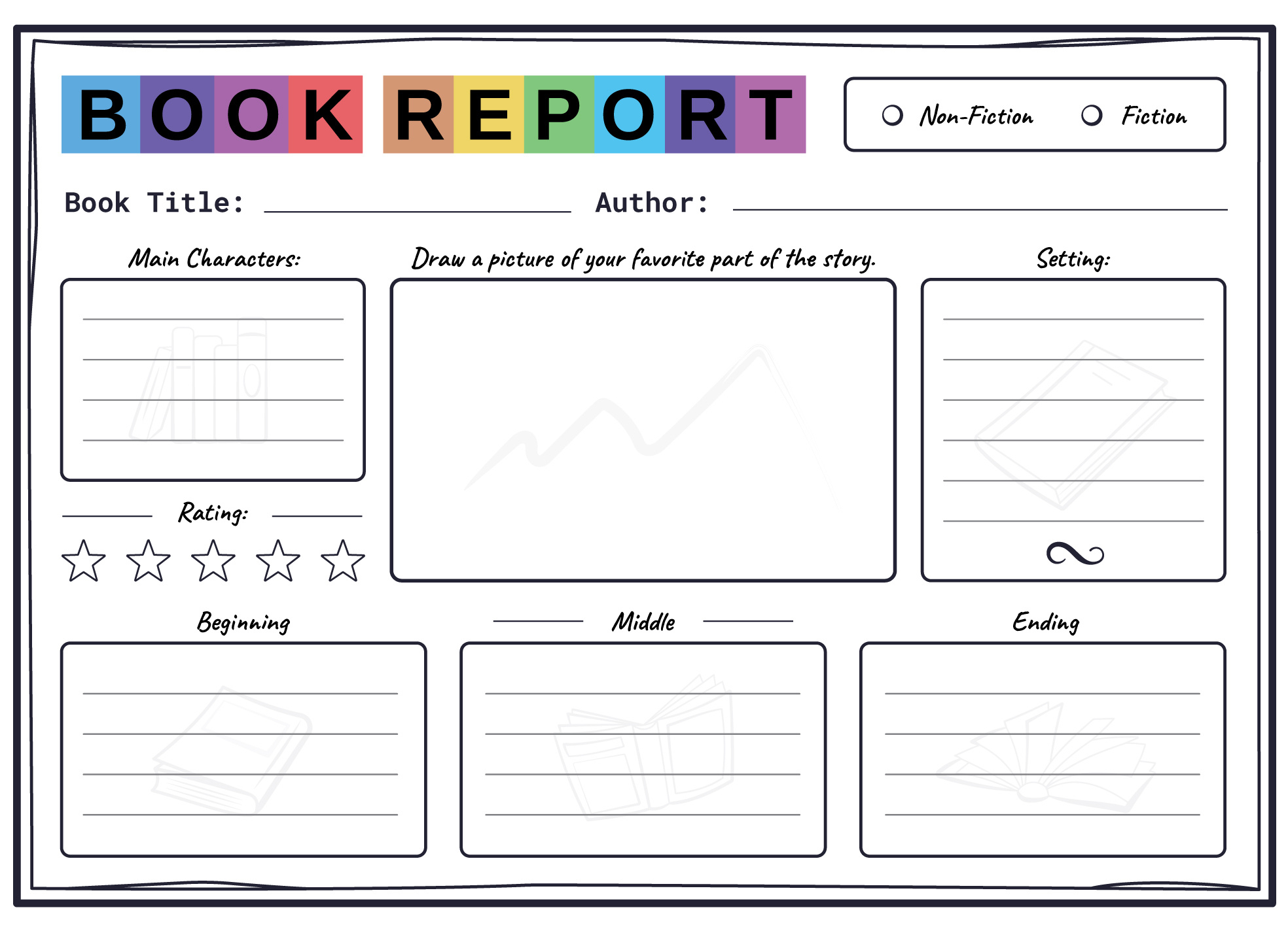 Elementary Book Report Free Google Docs Template - Gdoc.io inside Free Printable Book Report Forms For Elementary Students