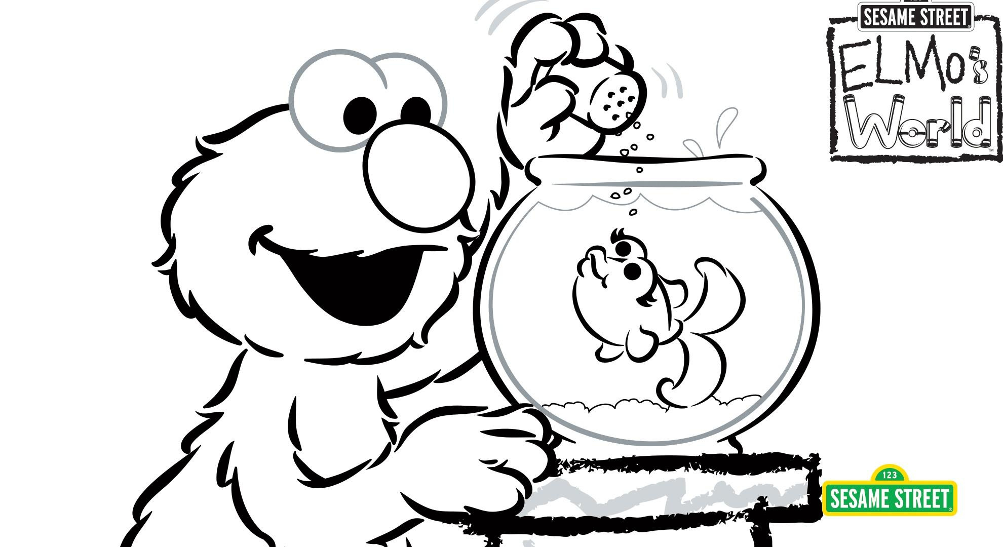 Elmo'S World Coloring Page Printable | Sesame Street | Pbs within Elmo Color Pages Free Printable