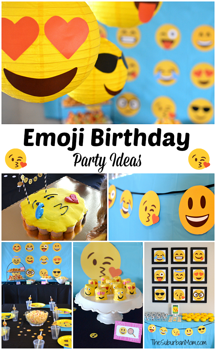 Emoji Birthday Party Ideas - Free Printables Decorations Food intended for Free Emoji Party Printables