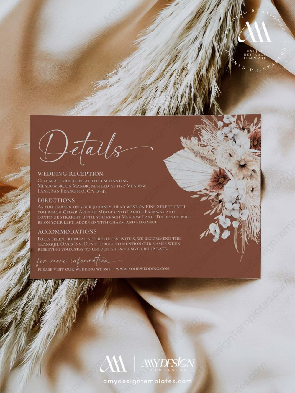 Enclosure Cards - Amy Design Templates in Free Printable Enclosure Cards