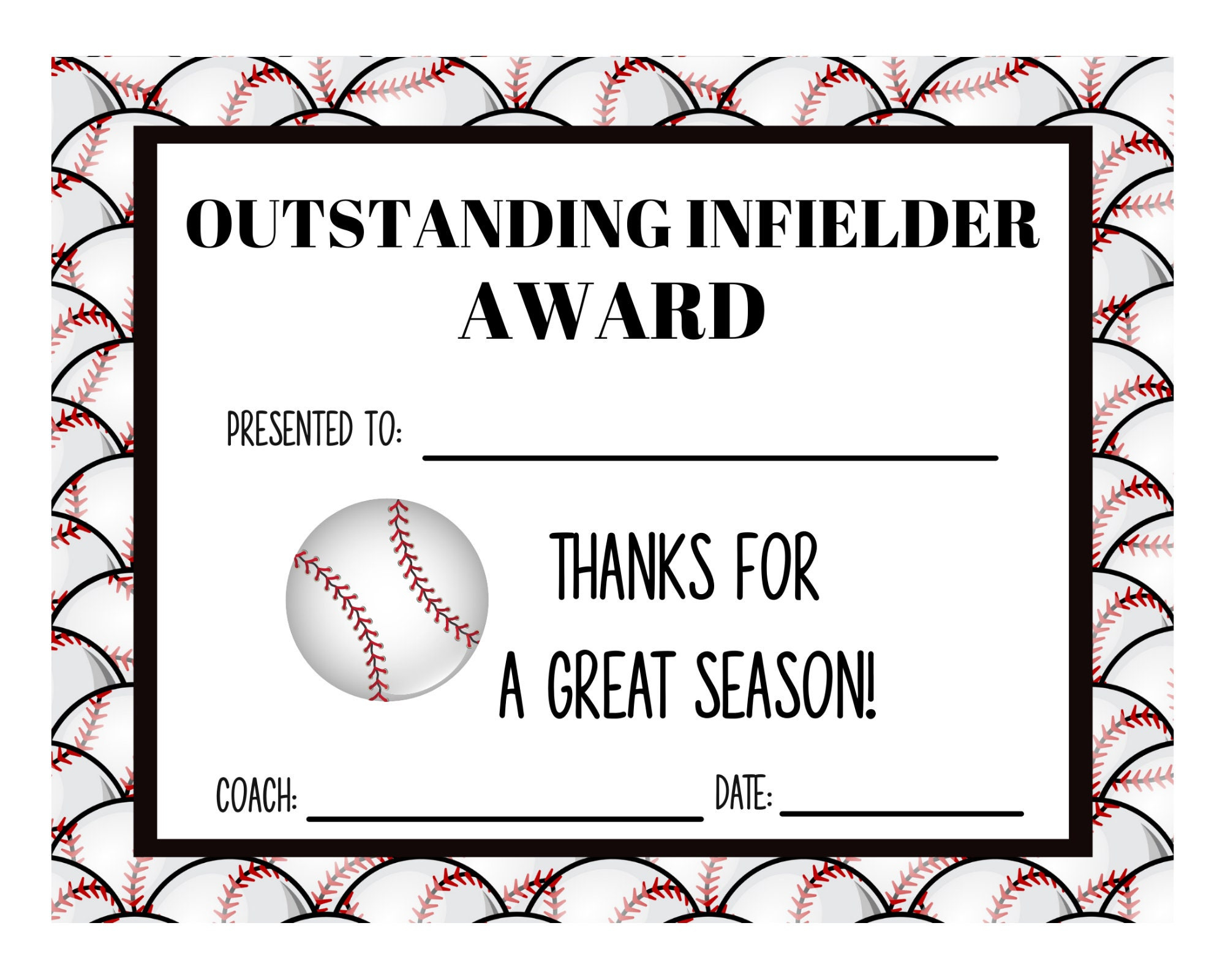 End Of Season Baseball Award Certificates 45 Baseball - Worksheets throughout Free Printable Baseball Certificates