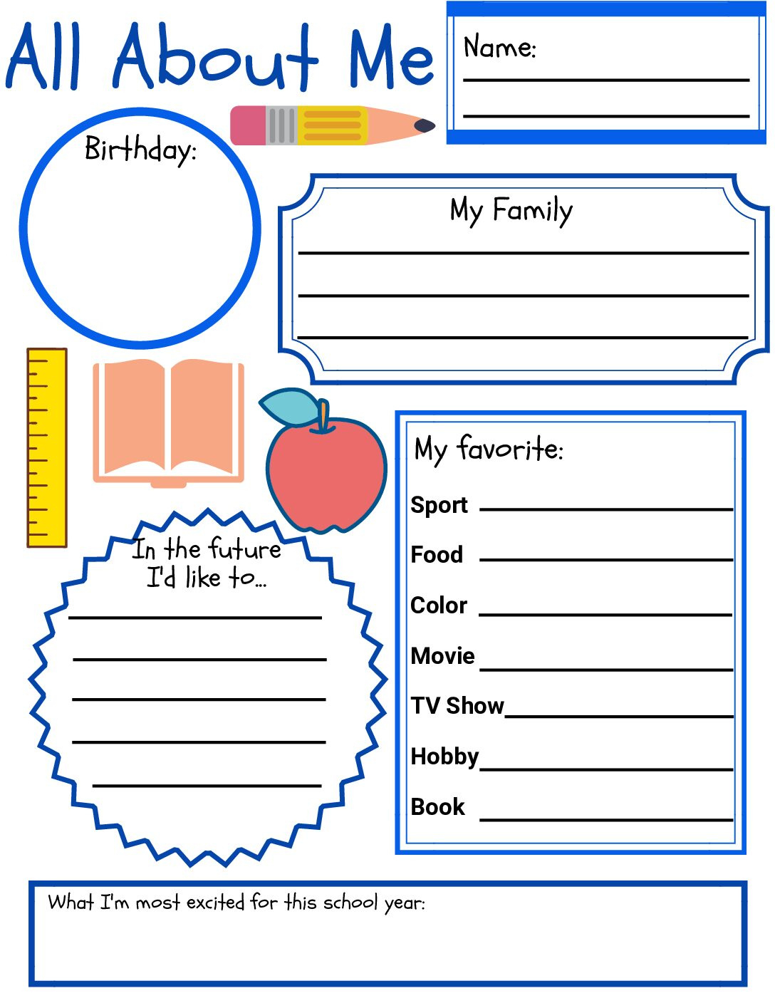 English Efl Worksheet - All About Me - Language Advisor regarding Free Printable Esl Resources
