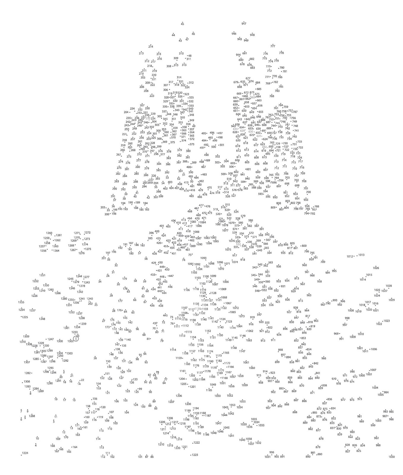 Extreme Dot To Dot Printables Free in Free Printable Extreme Dot To Dot Pdf