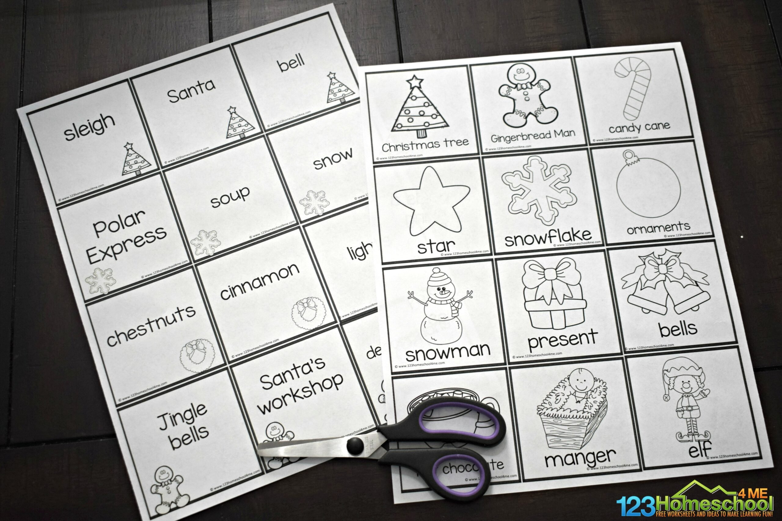 🎄 Christmas Pictionary For Families With Free Printable Words for Free Printable Christmas Pictionary Words