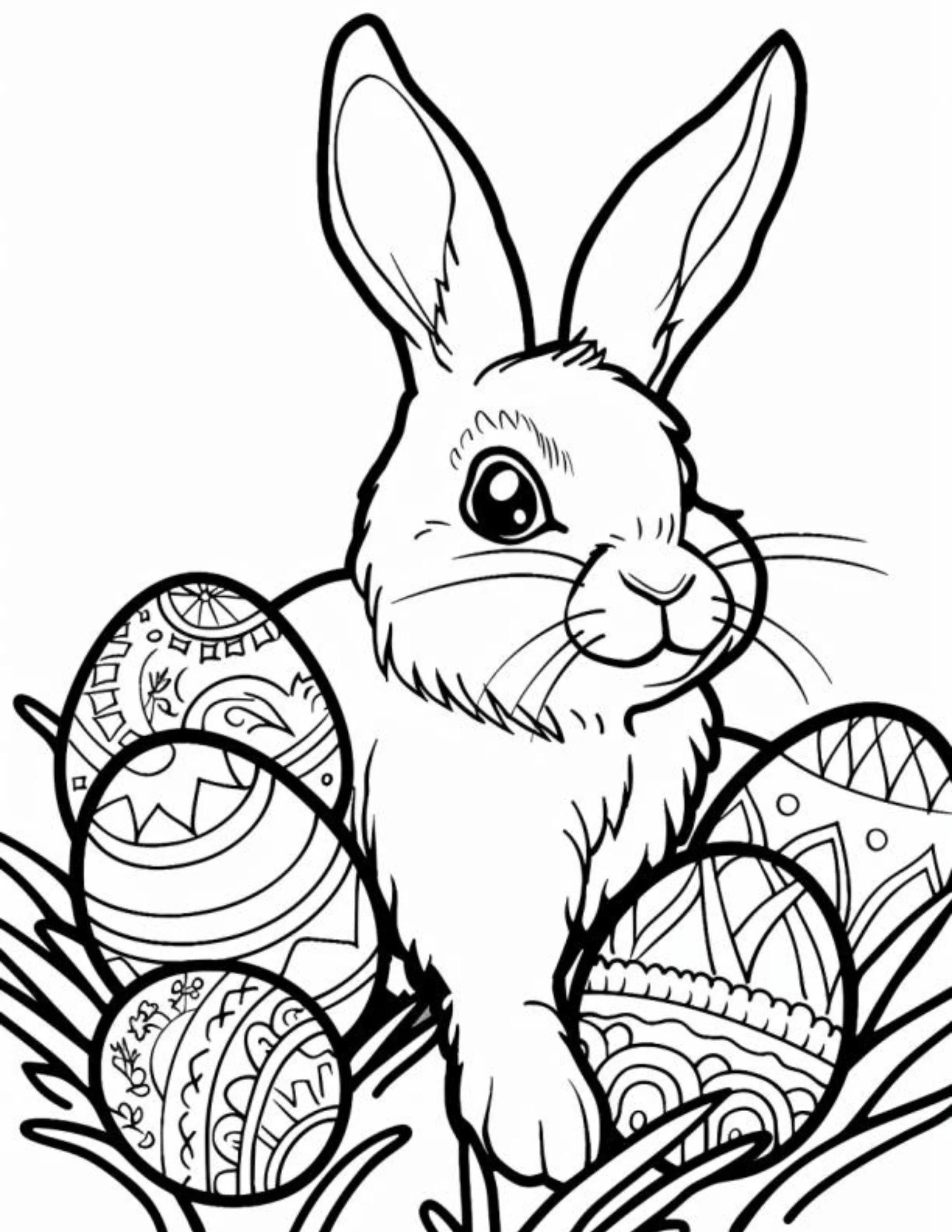 🐰 Hop To It! Free Printable Easter Bunny Coloring Pages 🎨 — Sew throughout Free Printable Easter Coloring Pages
