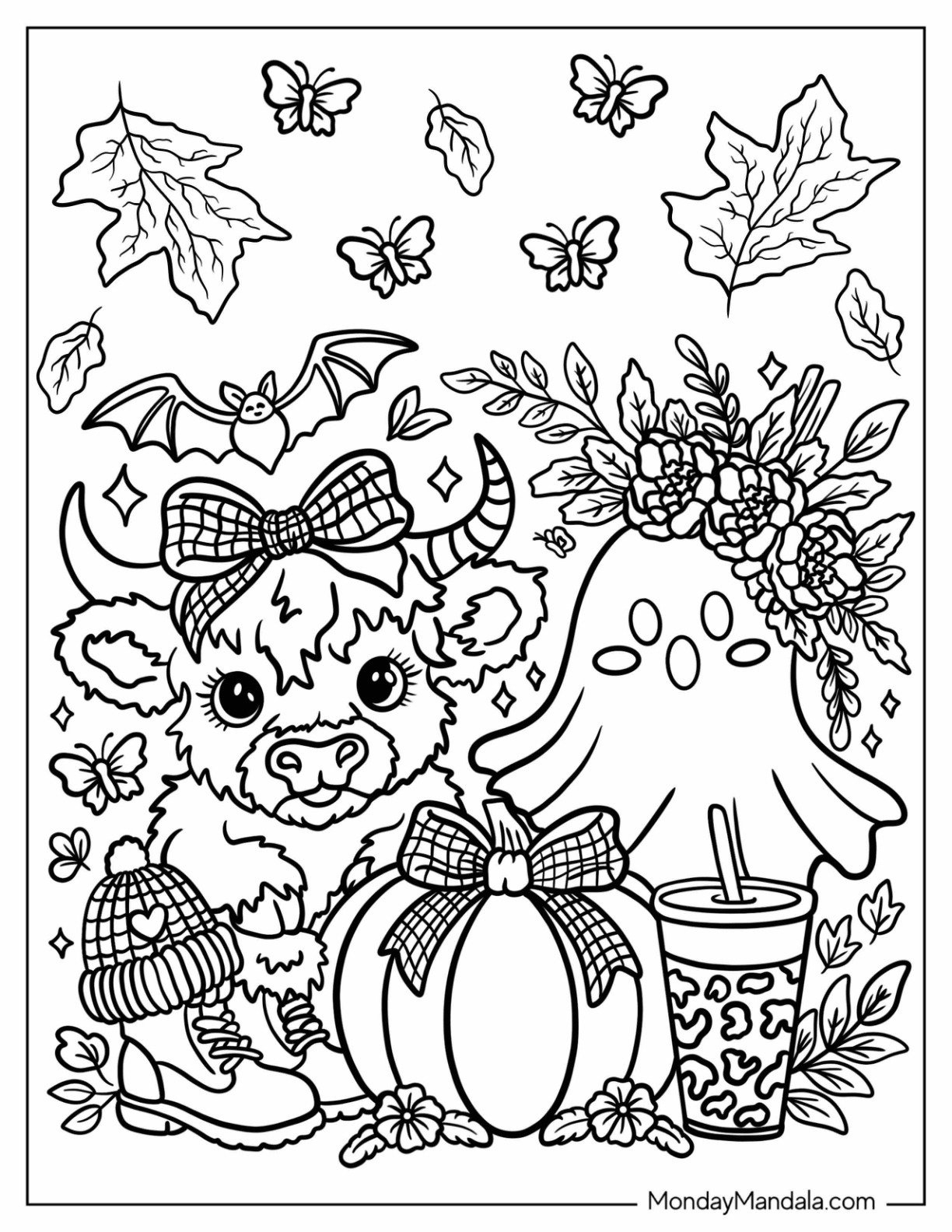 Fall Coloring Pages For Adults (Free Pdf Printables) pertaining to Free Printable Fall Coloring Pages