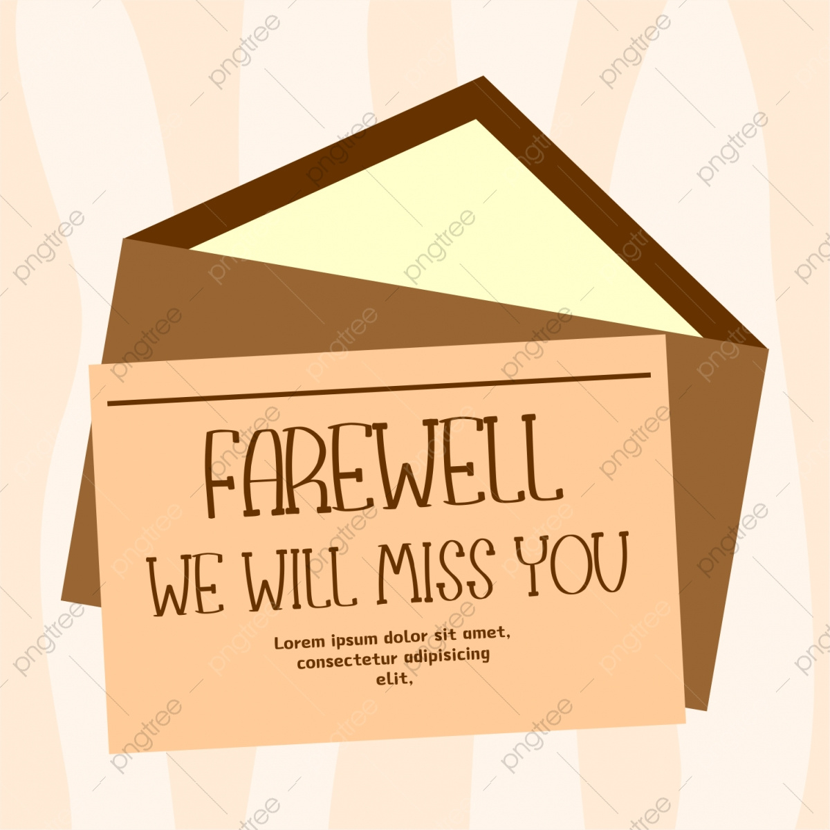 Farewell Card Template With We Will Miss You Text Message On with We Will Miss You Cards For Coworker Printable Free