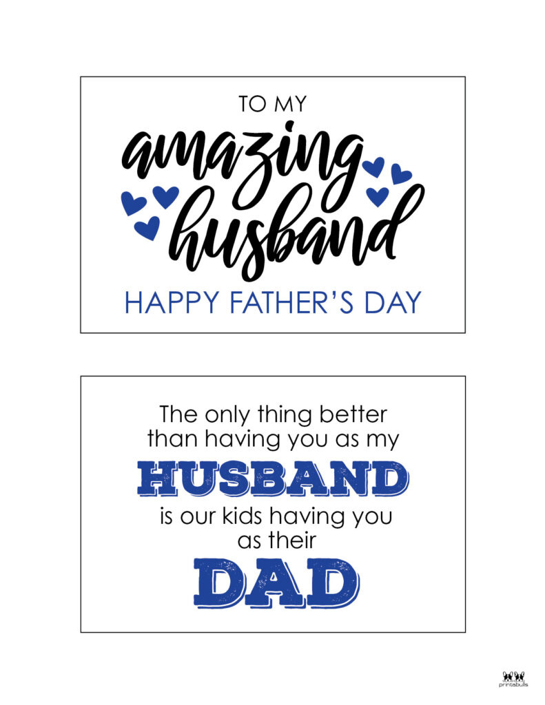 Fathers Day Cards - 50 Free Printables | Printabulls - Worksheets inside Free Printable Father'S Day Card From Wife To Husband