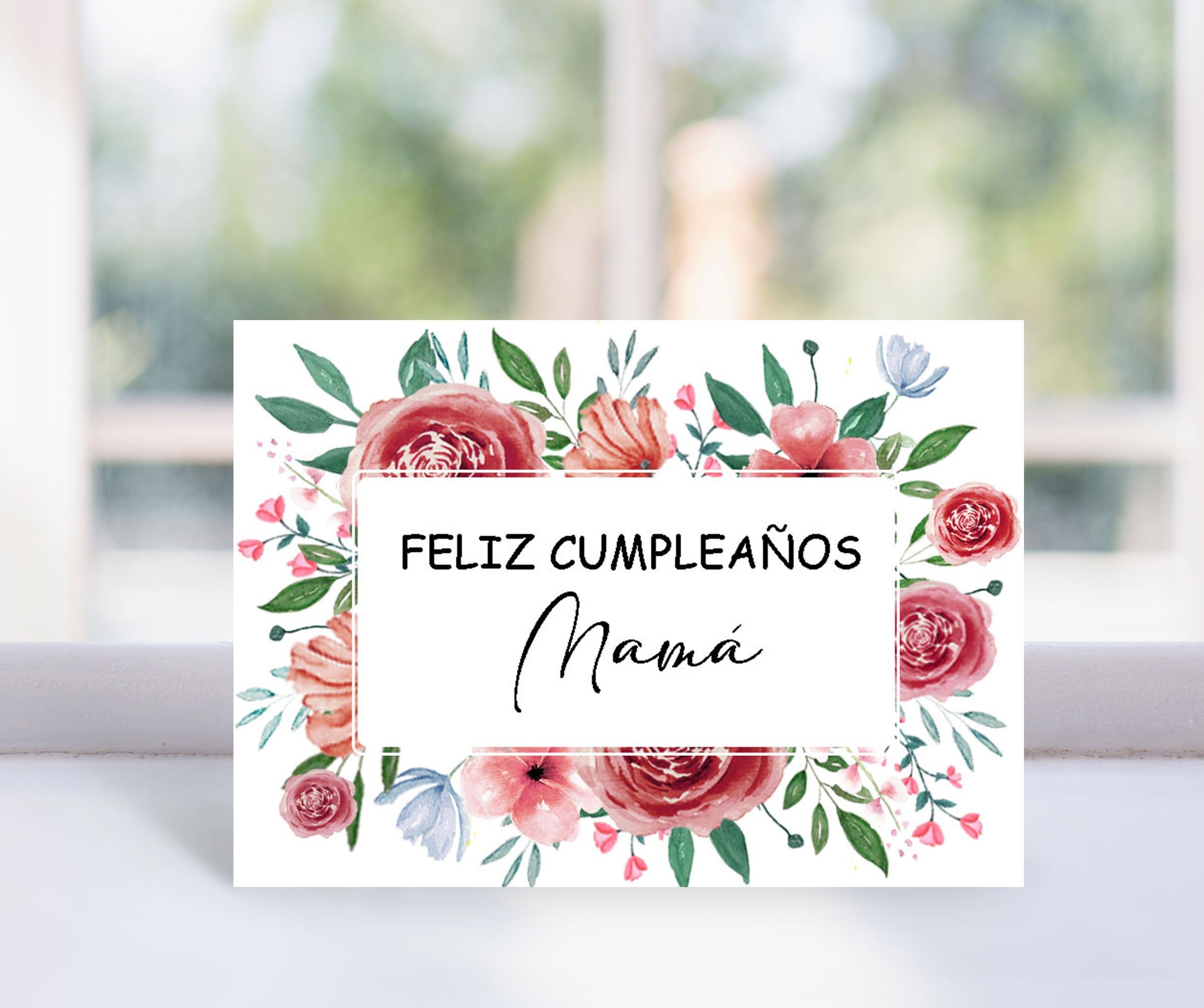 Feliz CumpleaƱos, Printable Birthday Card For Mom In Spanish inside Free Printable Happy Birthday Cards In Spanish