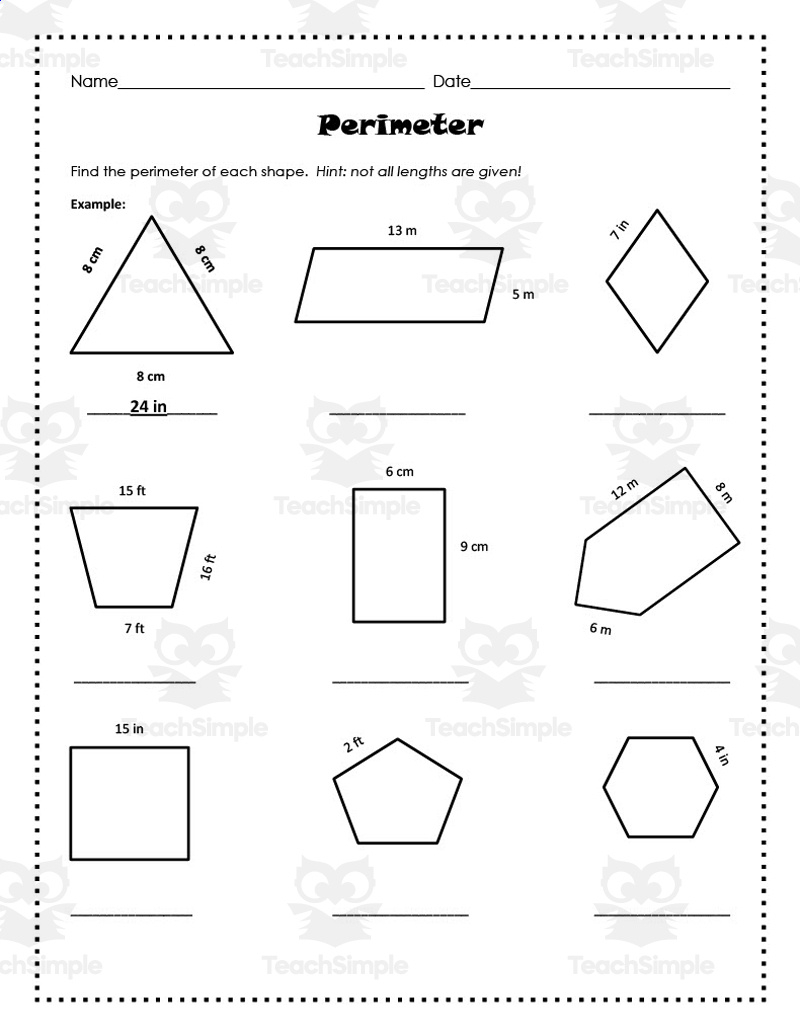 Finding Area And Perimeter Worksheet - Worksheets Library throughout Free Printable Perimeter Worksheets 3Rd Grade