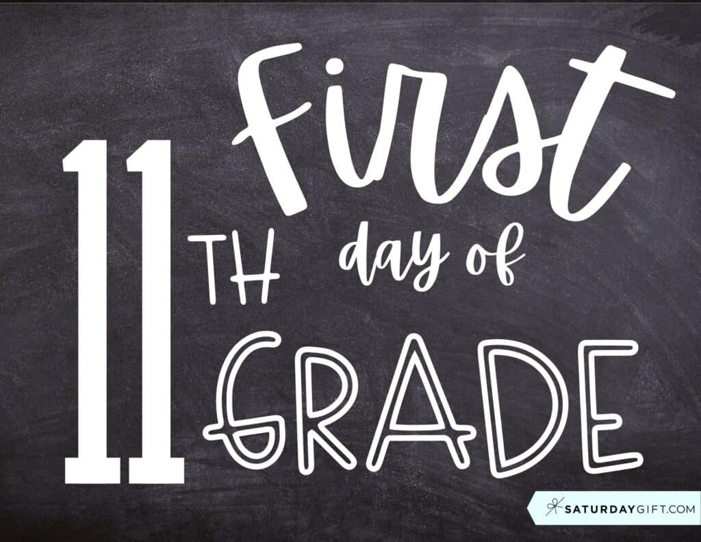 First Day Of School Sign Printable - Cute & Free Printable Designs in Free Printable First Day Of School Chalkboard Signs
