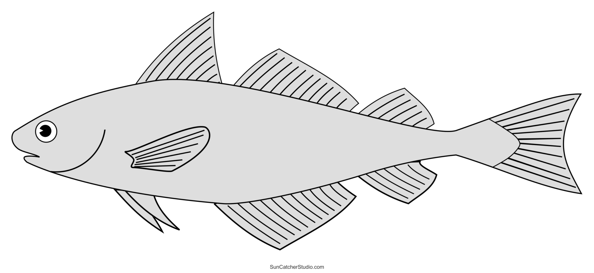 Fish Patterns And Marine Templates (Printable Stencils) – Free in Free Printable Fish Stencils