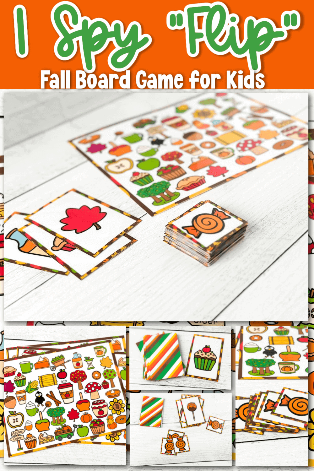 Flip" Engaging Fall Printable I Spy Board Game For Kids with regard to Free Printable Fall File Folder Games