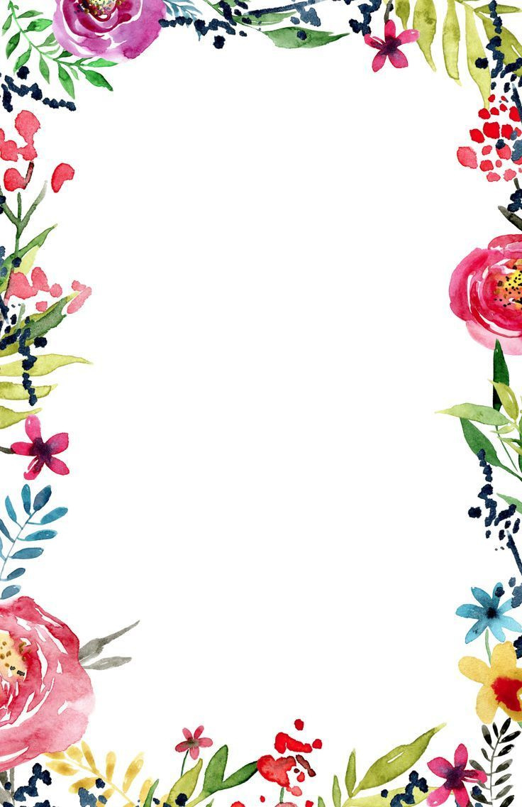 Floral Borders Invitations {Free Printable Invitation Templates within Free Printable Borders For Cards