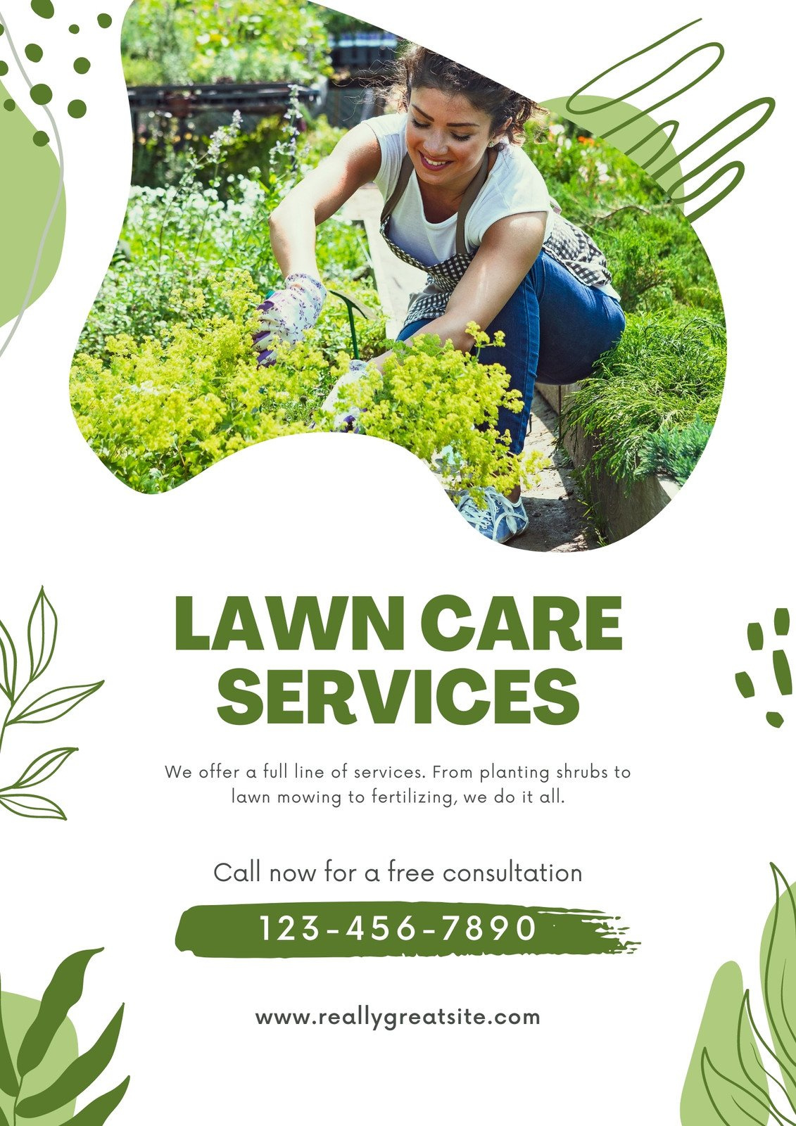 Flyer Mowing The Lawn Service Free Printable Landscaping Flyers with Free Printable Landscaping Flyers
