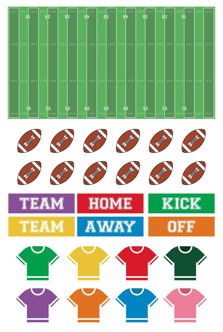 Football Cutouts - 15 Free Pdf Printables | Printablee inside Free Printable Football Cutouts