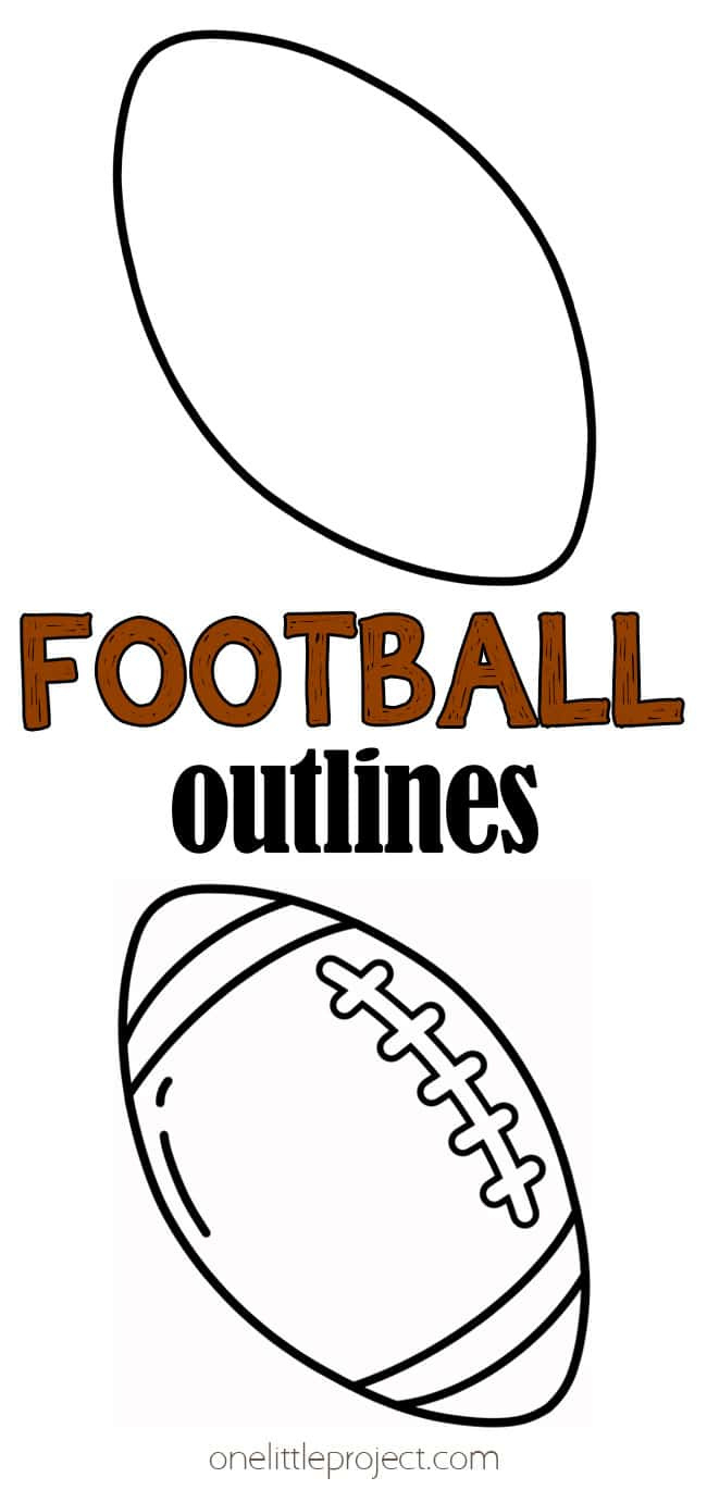 Football Outline | Free Printable Football Shape Templates pertaining to Free Football Printables