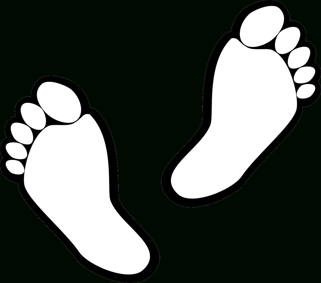 Footprints - Free Vector Clipart Images On Creazilla pertaining to Free Printable Footprints