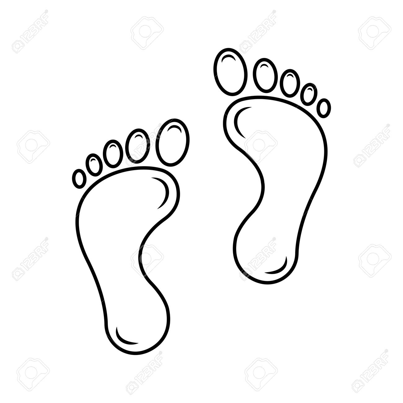 Footprints Icon Vector Illustration Symbol Template Design Royalty inside Free Printable Footprints