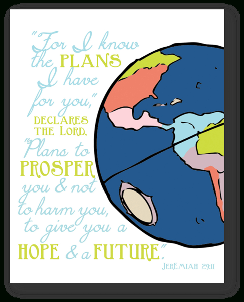 For I Know The Plans I Have For You" Jeremiah 29:11 Free Printable with regard to Jeremiah 29 11 Free Printable