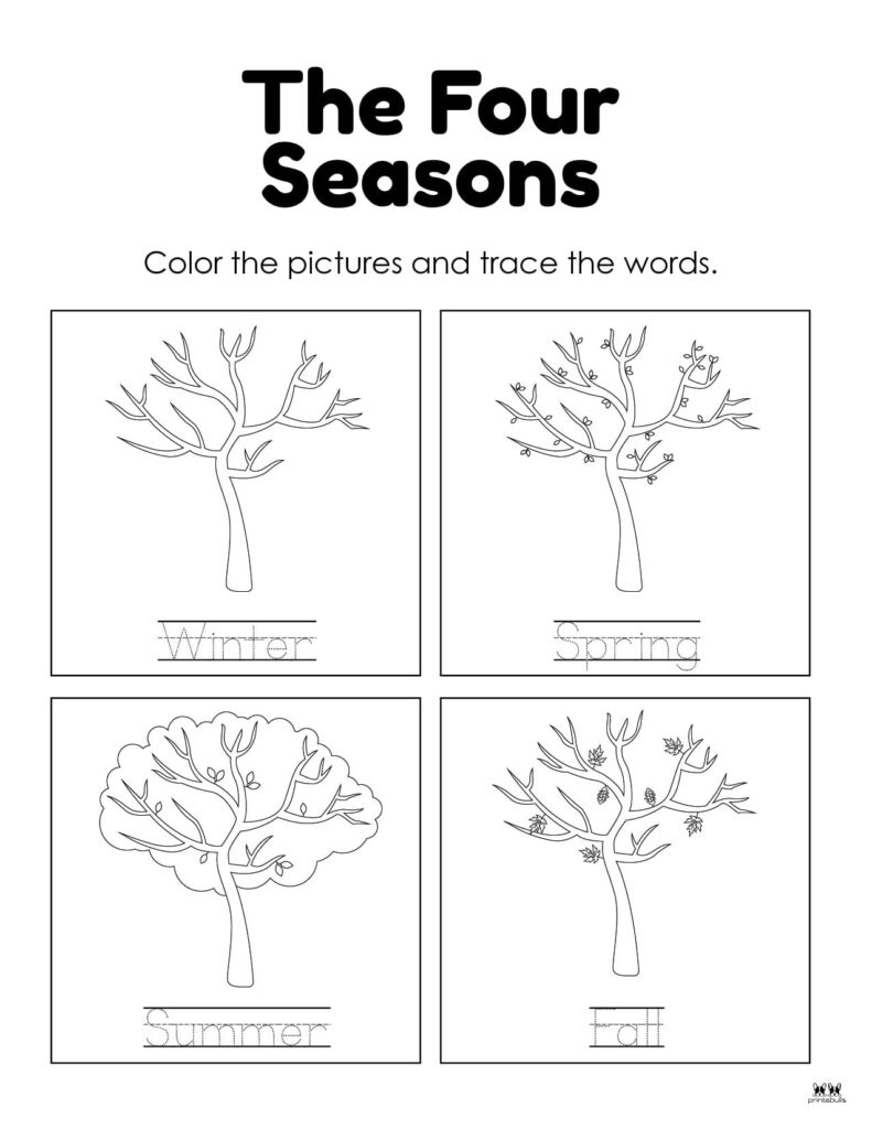 Four Seasons Worksheets &amp;amp; Printables - 51 Pages | Printabulls regarding Free Printable Pictures Of The Four Seasons