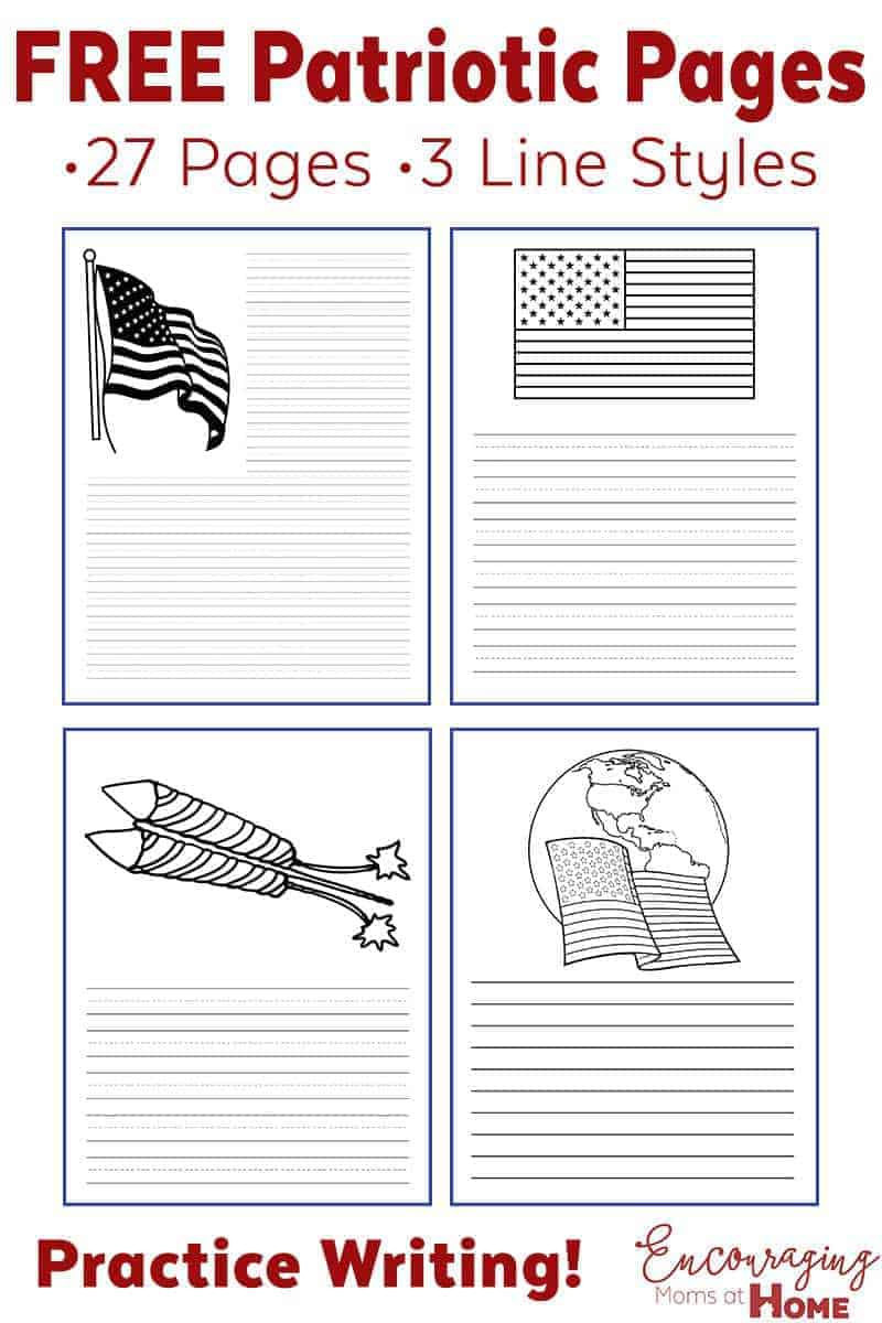 Fourth Of July Ideas: Free Printables - Writing Paper And More! inside Free Printable Patriotic Writing Paper