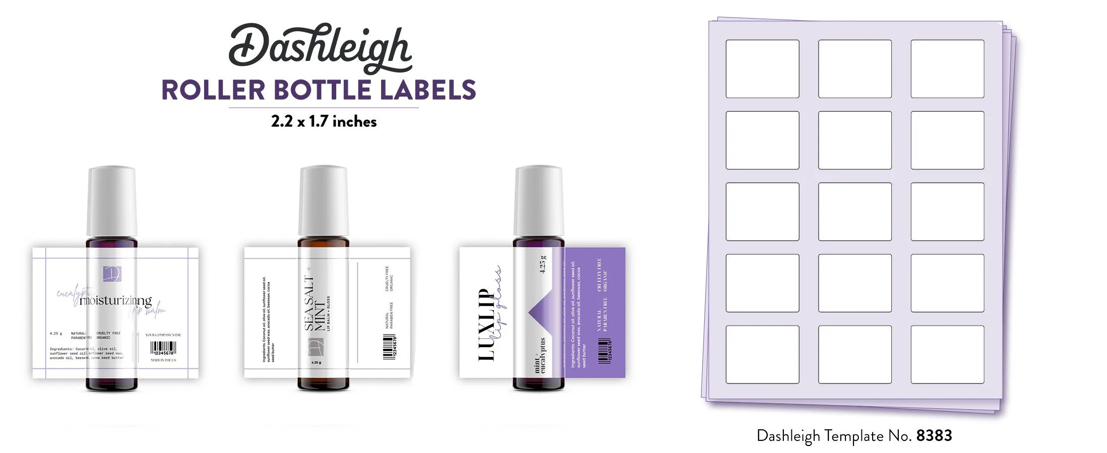 Free 10 Ml Roller Ball Tube Label Templates For Word, Canva, Adobe in Free Printable Roller Bottle Labels