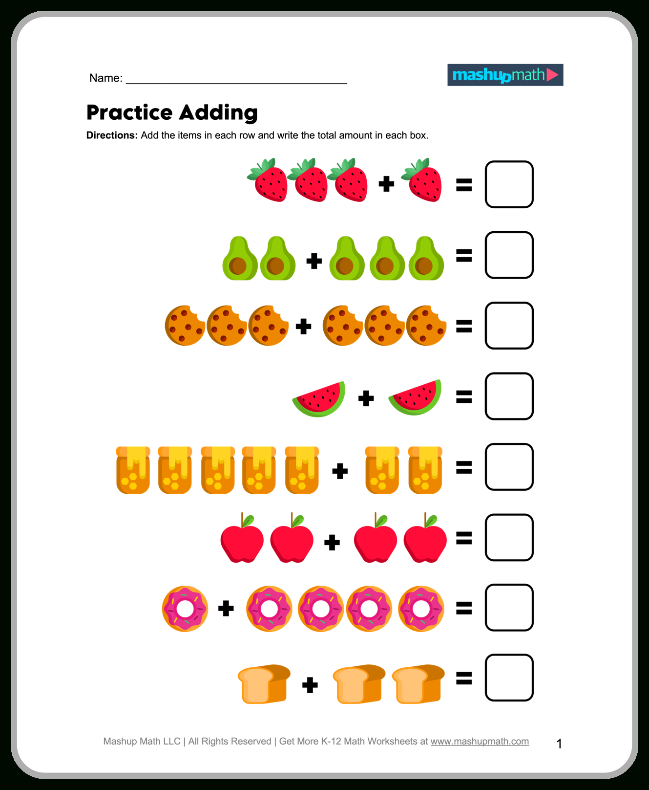 Free 1St Grade Math Worksheets—Printable W/ Answers — Mashup Math with regard to Free Printable First Grade Math Worksheets