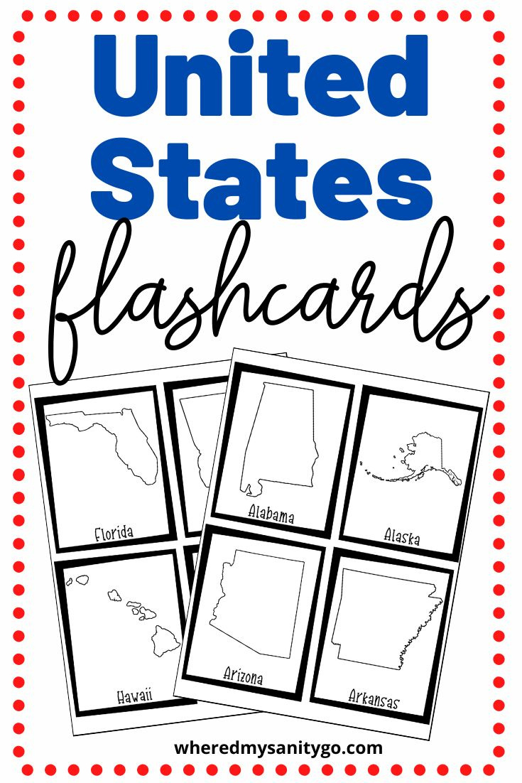 Free 50 States Flashcards pertaining to State Capital Flashcards Printable Free